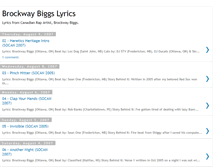 Tablet Screenshot of lyrics.brockwaybiggs.com